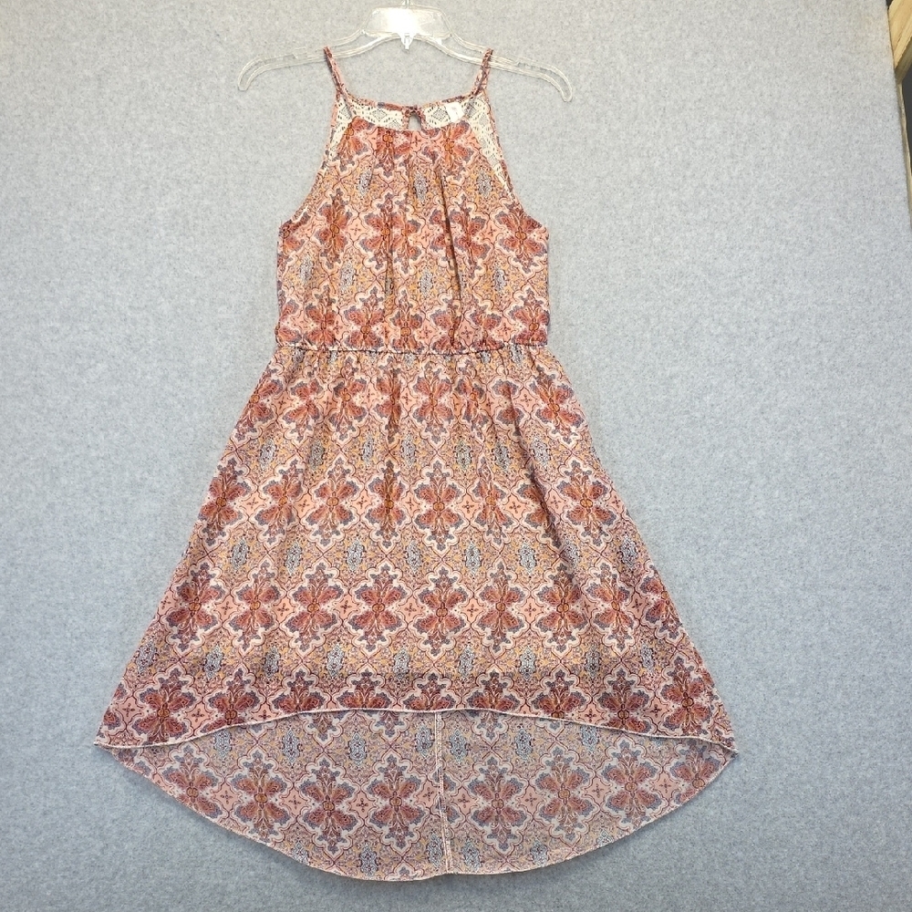 Elegant Patterned Sleeveless Dress